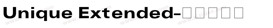 Unique Extended字体转换